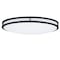 Designers Fountain 24 inch Oval 1-Light Matte Black Selectable Dimmable LED Flush Mount EV1424C3C-43 - alternate 5